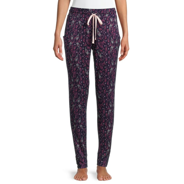 The Warm Up by Jessica Simpson Womens Graphic Jogger with Seam Detail 